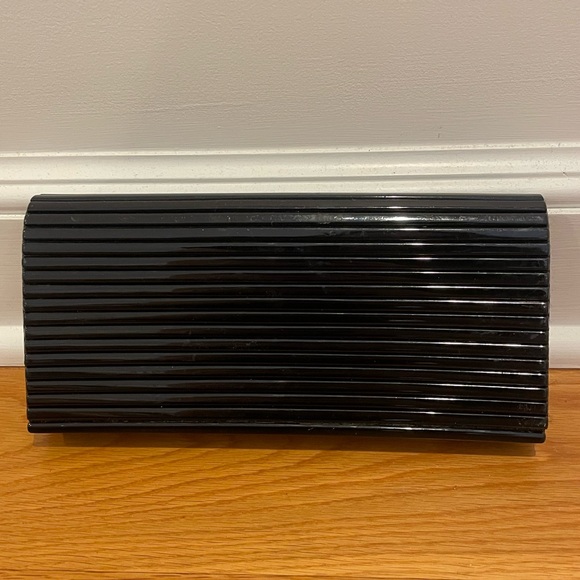 Tory Burch Glossy Black Clutch - Picture 2 of 6